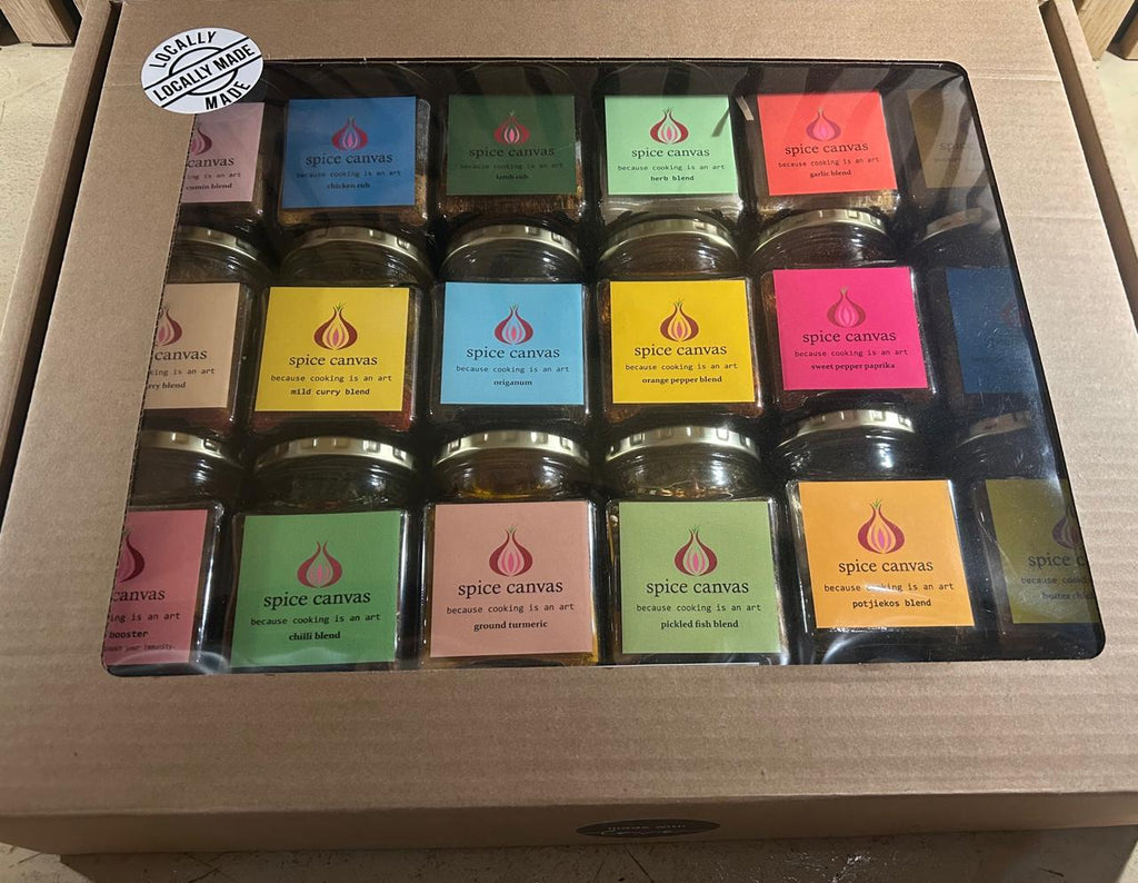 Spice Canvas Box - 18 Jar