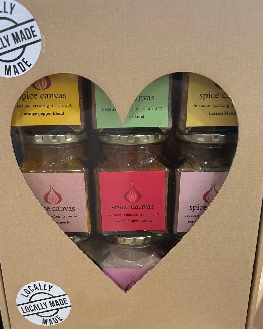 Spice Canvas Box - 9 Jar