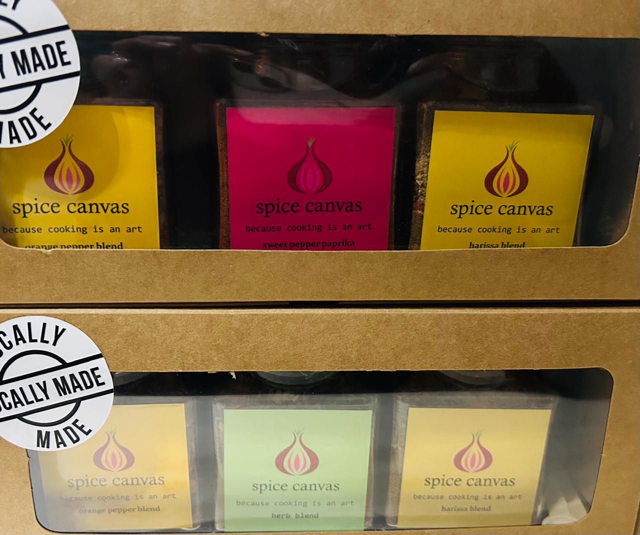 Trio Spice Canvas Box