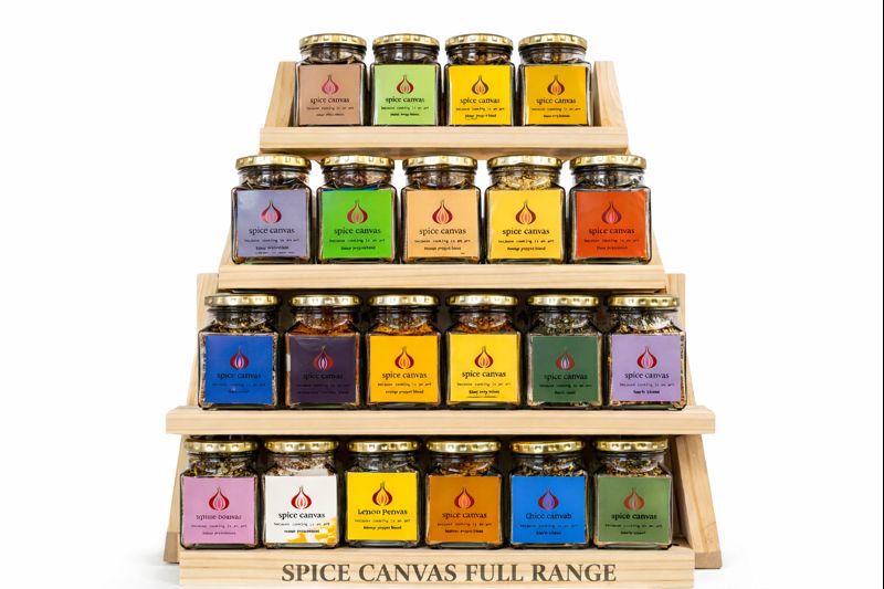 Spice Canvas Box - 18 Jar