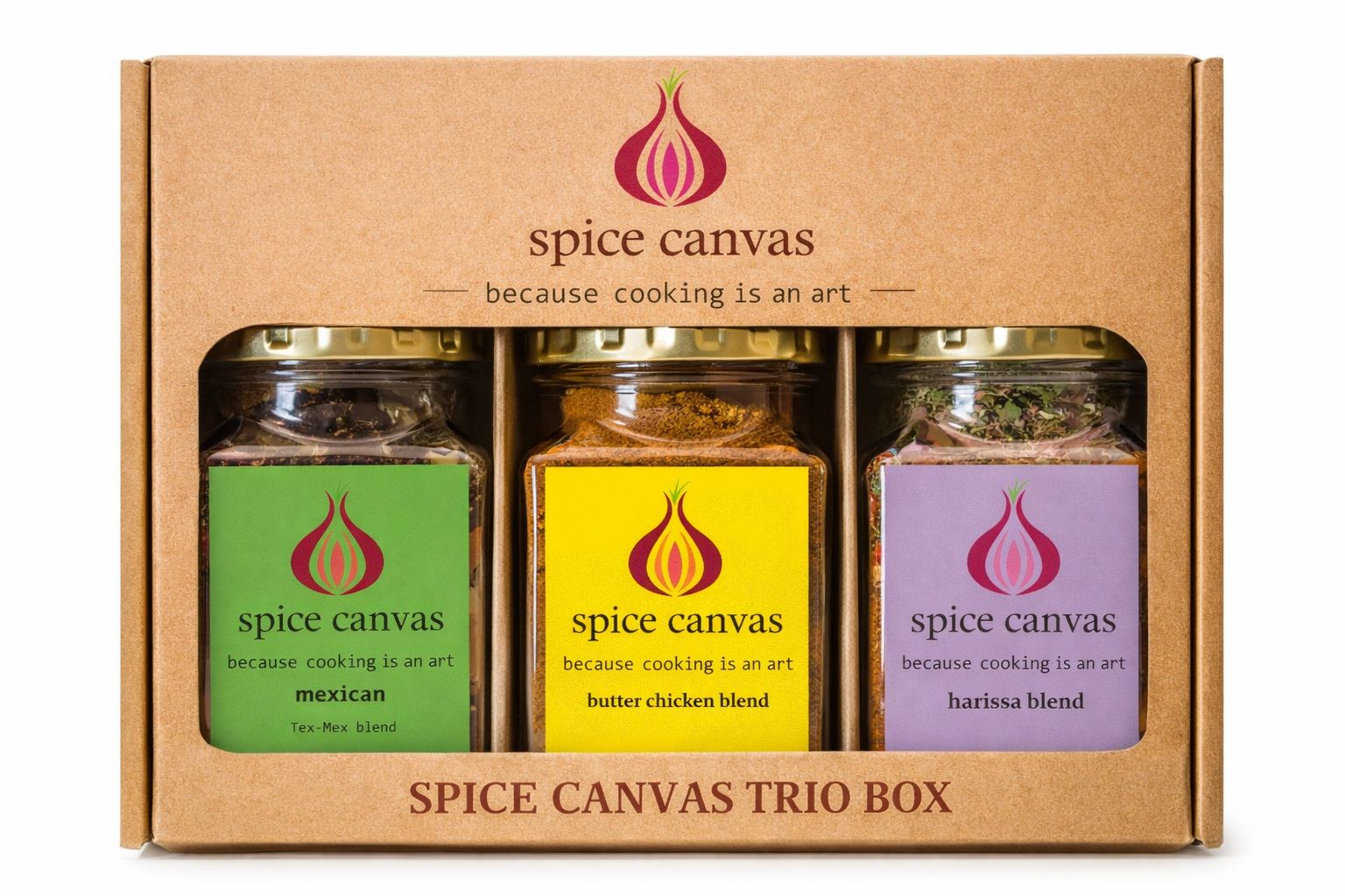 Trio Spice Canvas Box