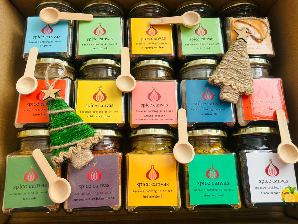 Spice Canvas Box - 18 Jar